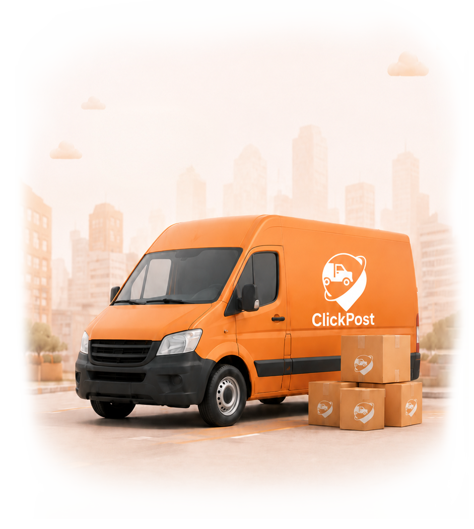 ClickPost delivery truck for fast and reliable parcel delivery